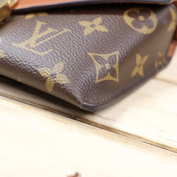 Louis Vuitton Padlock on Strap Handbag Monogram Canvas and Leather Brown Caramel - Picture 8 of 16